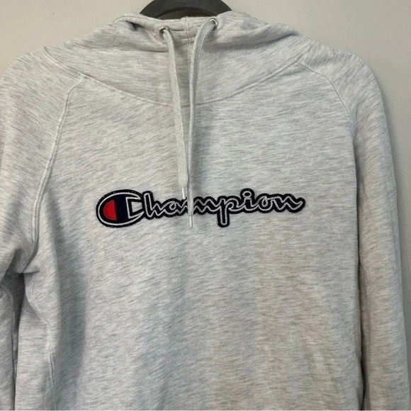 Champion Authentic Athleticwear Classic Gray "Champion" Hoodie Sz Large - Picture 3 of 10